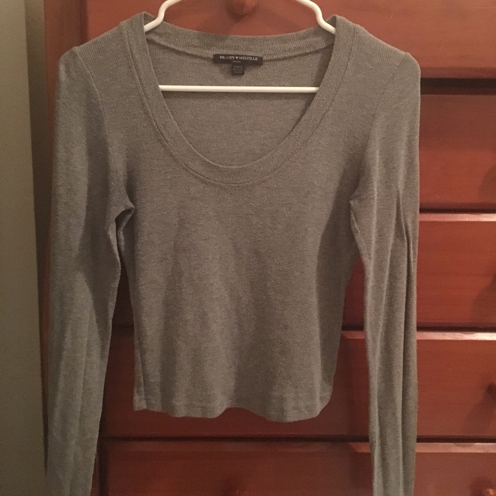 Brandy Melville Grey Long Sleeve